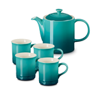 Grand Teapot and Set 4 of Classic Mugs